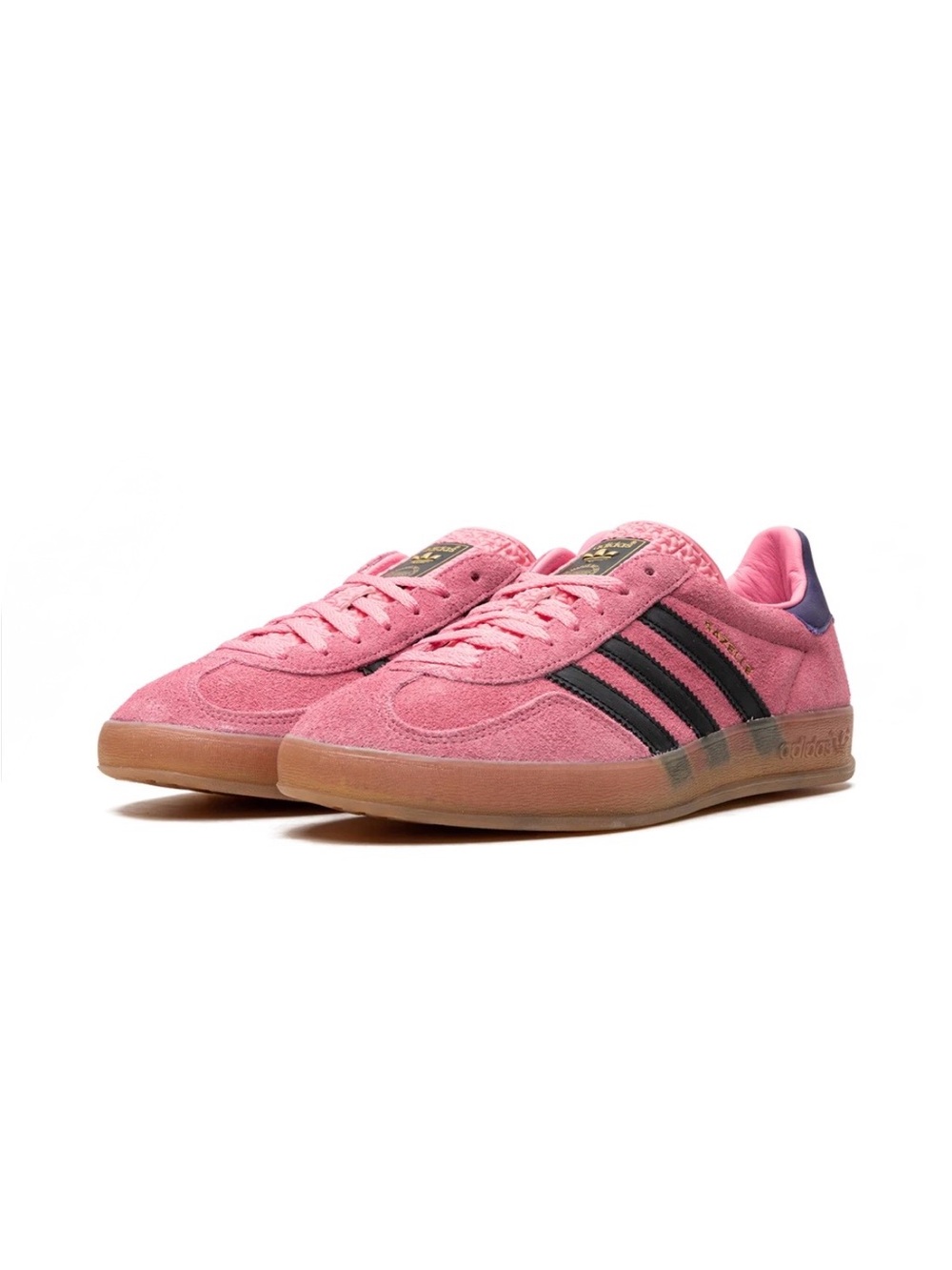 Adidas Gazelle Suede Indoor Sneakers Gum Sole Bliss Pink Size 7.5